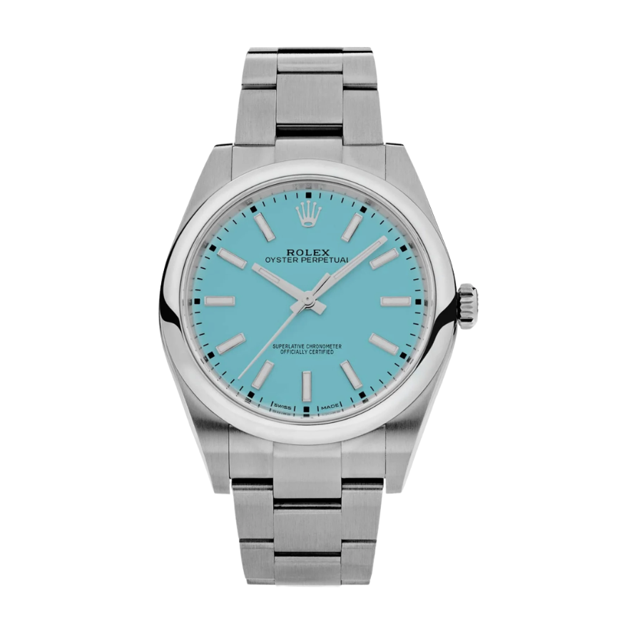 Oyster Perpetual com mostrador turquesa, 41 mm
