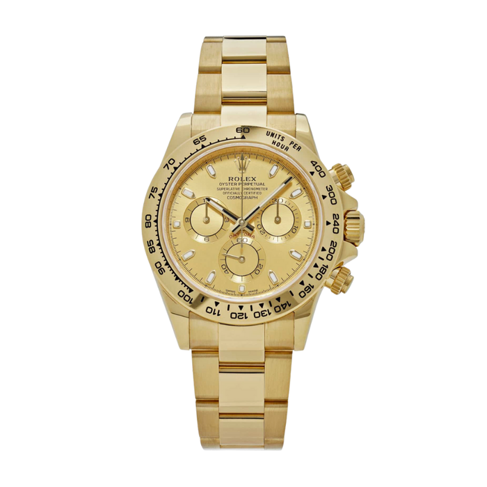 Daytona yellow gold champagne dial 40mm