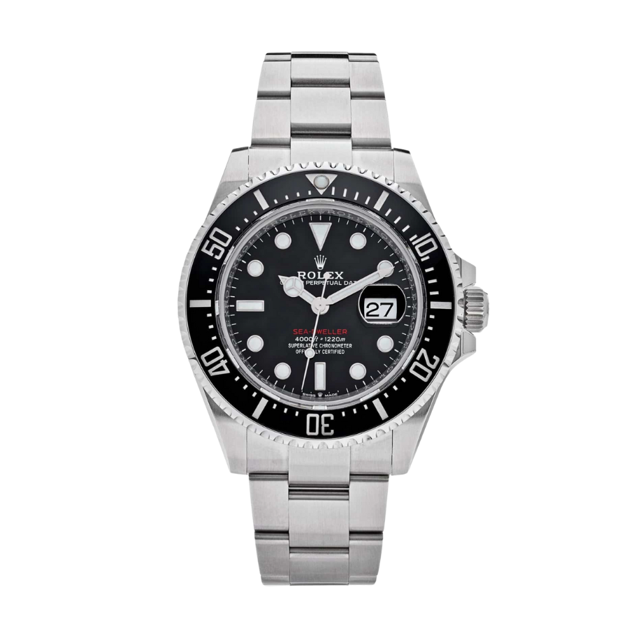 Relógio Deepsea Sea-Dweller com mostrador preto, 43 mm
