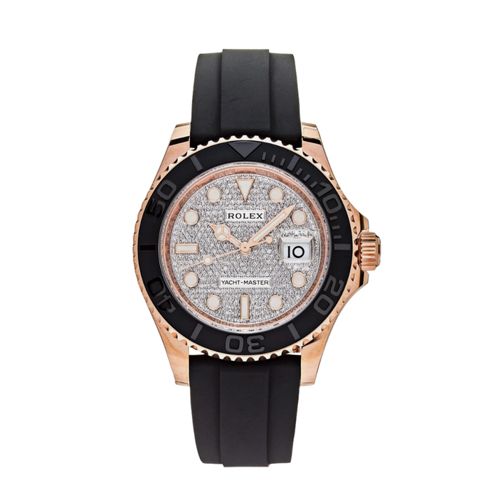 Yacht-master com mostrador em ouro rosa e diamantes, 40 mm