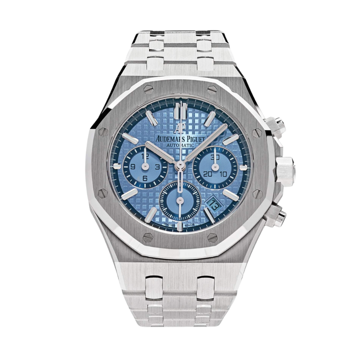 Royal Oak com mostrador azul claro, edição limitada.