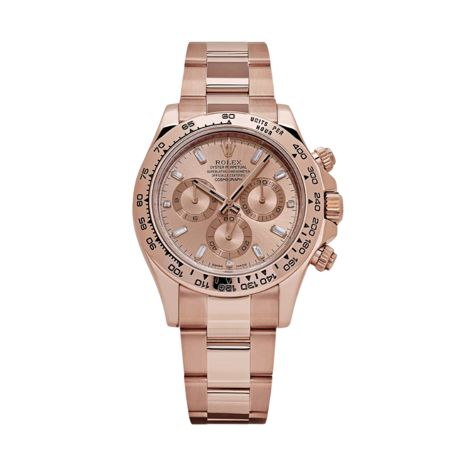Daytona com mostrador em baguete de diamantes, 40 mm