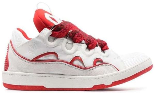 Meio-fio branco vermelho