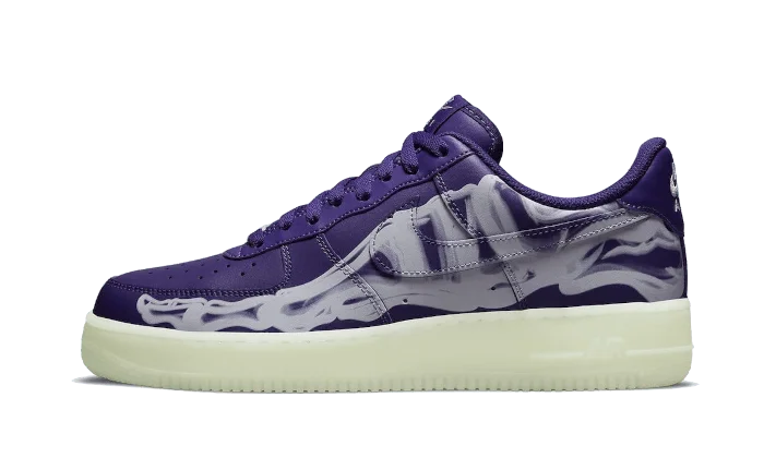 Halloween com Esqueleto Roxo