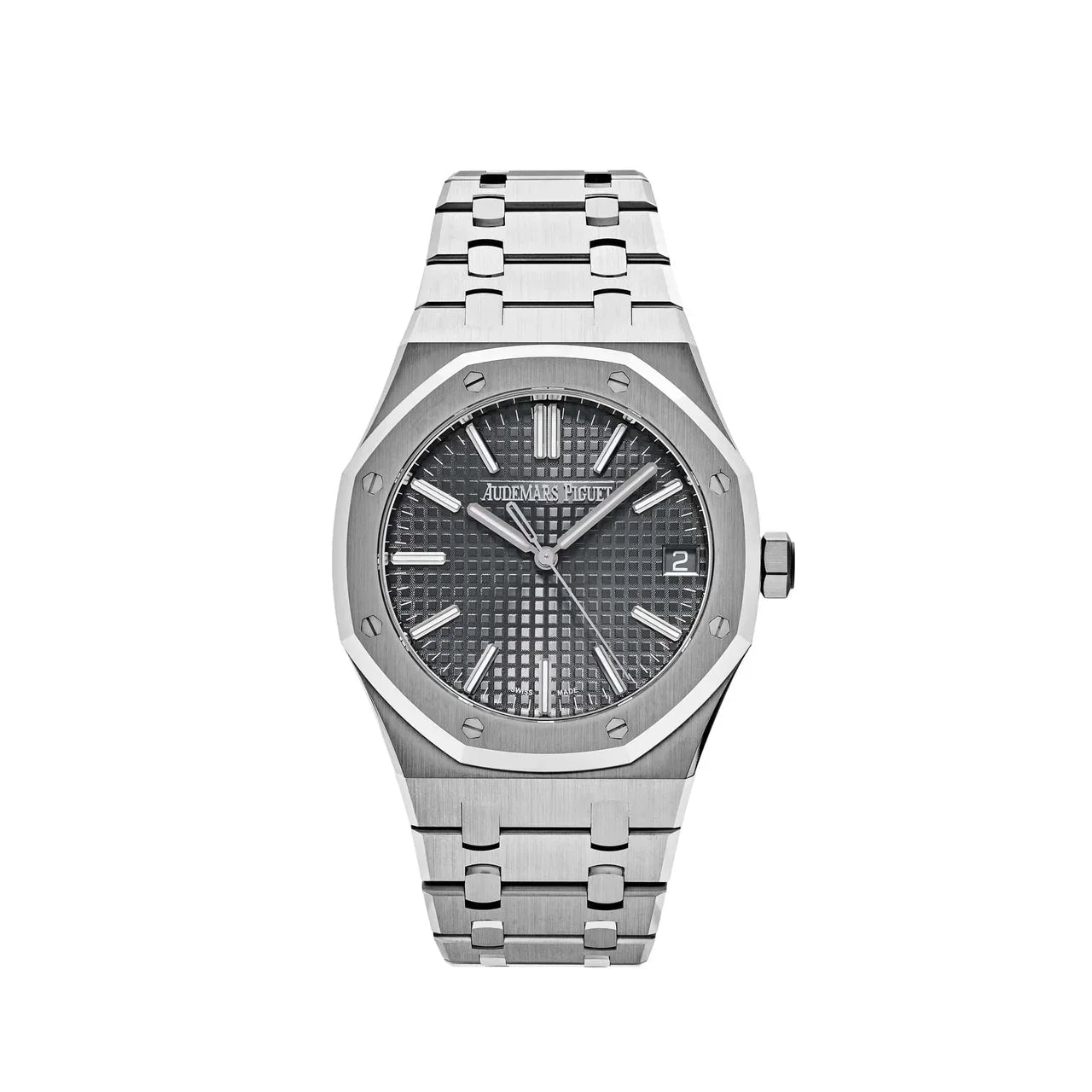 Royal Oak 15510ST.OO.1320ST.10 Automático com Mostrador Cinza em Aço