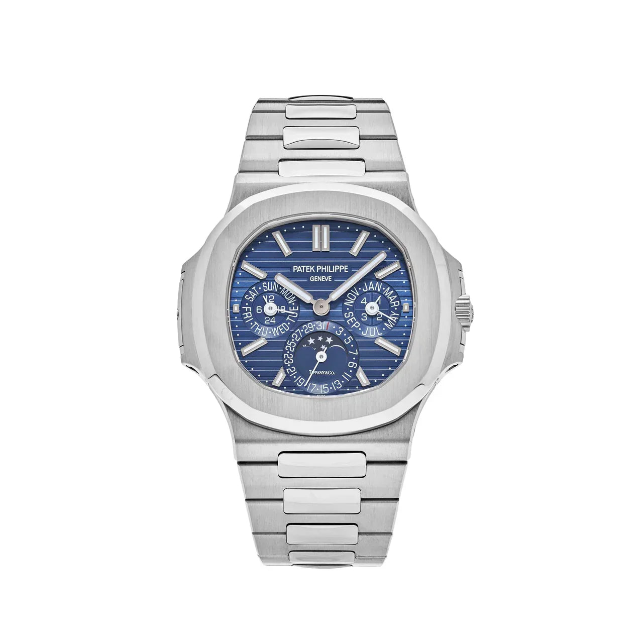 Nautilus 5740/1G-001 'Tiffany & Co.' Perpetual Calendar Moon Phase White Gold Blue Dial (2019)