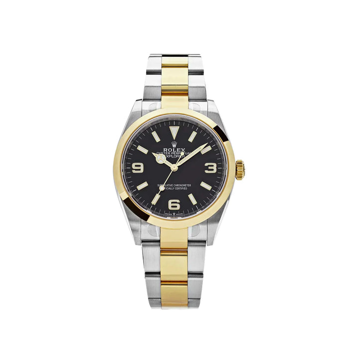 Explorer 124273 Ouro Amarelo Aço Mostrador Preto
