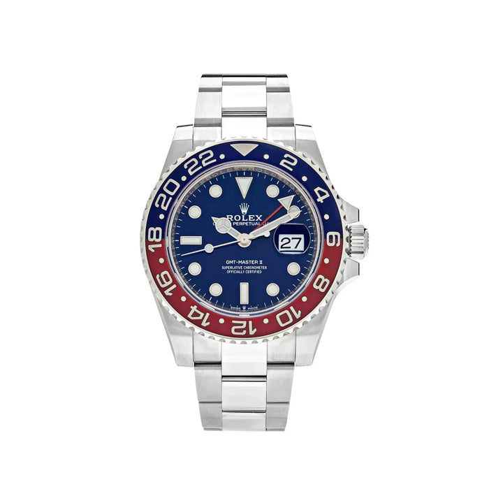 GMT-Master II 126719BLRO Mostrador Azul 'Pepsi' Ouro Branco (2021)